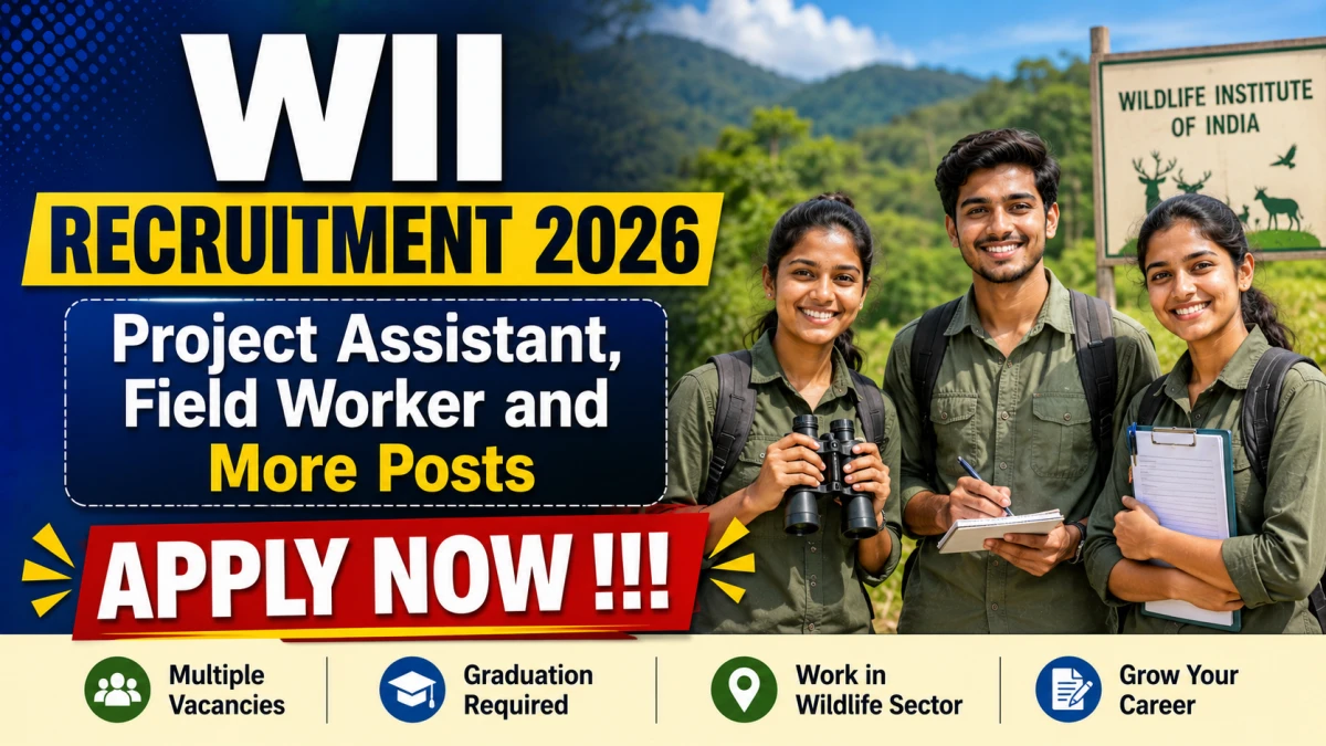 WII Recruitment 2026 – Apply Online for 20 Project Assistant, Field Worker and More Posts